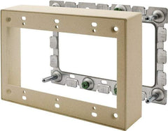 Hubbell Wiring Device-Kellems - 6.45 Inch Long x 1.38 Inch Wide x 4.54 Inch High, Rectangular Raceway Box - Ivory, For Use with HBL500 Series Raceways and HBL750 Series Raceways - Americas Industrial Supply