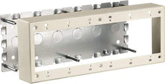 Hubbell Wiring Device-Kellems - 11.89 Inch Long x 1-3/4 Inch Wide x 4.54 Inch High, Rectangular Raceway Box - Ivory, For Use with HBL500 Series Raceways and HBL750 Series Raceways - Americas Industrial Supply