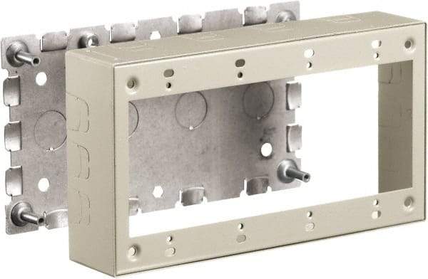 Hubbell Wiring Device-Kellems - 8.26 Inch Long x 1-3/4 Inch Wide x 4.54 Inch High, Rectangular Raceway Box - Ivory, For Use with HBL500 Series Raceways and HBL750 Series Raceways - Americas Industrial Supply