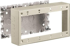 Hubbell Wiring Device-Kellems - 8.26 Inch Long x 1-3/4 Inch Wide x 4.54 Inch High, Rectangular Raceway Box - Ivory, For Use with HBL500 Series Raceways and HBL750 Series Raceways - Americas Industrial Supply