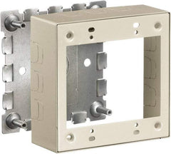 Hubbell Wiring Device-Kellems - 4.64 Inch Long x 1-3/4 Inch Wide x 4.54 Inch High, Rectangular Raceway Box - Ivory, For Use with HBL500 Series Raceways and HBL750 Series Raceways - Americas Industrial Supply