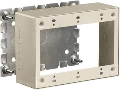 Hubbell Wiring Device-Kellems - 6.45 Inch Long x 1.38 Inch Wide x 4.54 Inch High, Rectangular Raceway Box - Ivory, For Use with HBL500 Series Raceways and HBL750 Series Raceways - Americas Industrial Supply