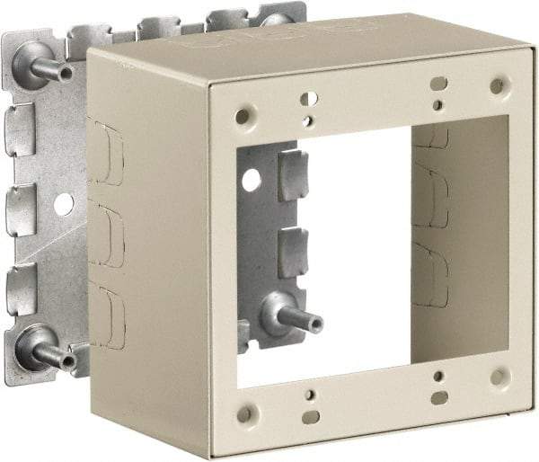 Hubbell Wiring Device-Kellems - 4.64 Inch Long x 2-3/4 Inch Wide x 4.54 Inch High, Rectangular Raceway Box - Ivory, For Use with HBL500 Series Raceways and HBL750 Series Raceways - Americas Industrial Supply