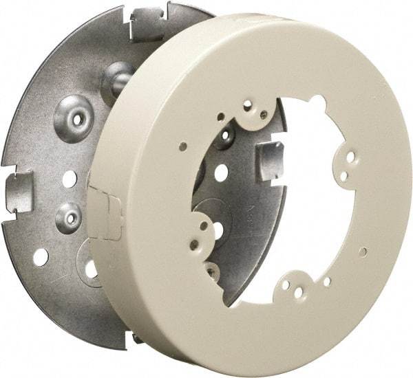 Hubbell Wiring Device-Kellems - 6.38 Inch Wide x 1.02 Inch High, Round Raceway Box - Ivory, For Use with HBL500 Series Raceways and HBL750 Series Raceways - Americas Industrial Supply