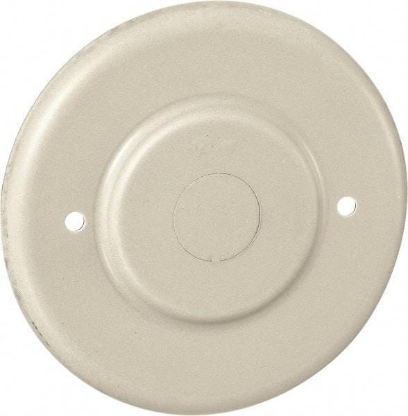 Hubbell Wiring Device-Kellems - 4.19 Inch Wide x 0.38 Inch High, Round Raceway Cover - Ivory, For Use with HBL500 Series Raceways and HBL750 Series Raceways - Americas Industrial Supply