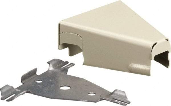 Hubbell Wiring Device-Kellems - 3.06 Inch Long x 1.14 Inch Wide x 3.03 Inch High, Raceway Fitting - Ivory, For Use with HBL500 Series Raceways and HBL750 Series Raceways - Americas Industrial Supply