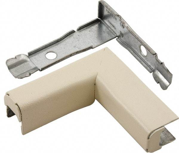 Hubbell Wiring Device-Kellems - 2.98 Inch Long x 0.94 Inch Wide x 3 Inch High, Raceway Elbow End - 90°, Ivory, For Use with HBL500 Series Raceways and HBL750 Series Raceways - Americas Industrial Supply