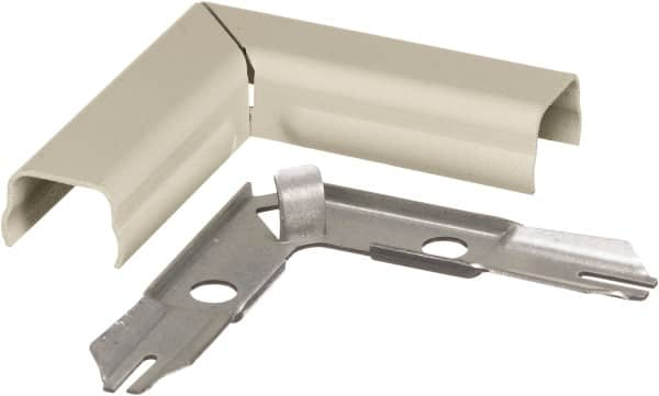 Hubbell Wiring Device-Kellems - 2.68 Inch Long x 0.61 Inch Wide x 2.68 Inch High, Raceway Elbow End - 90°, Ivory, For Use with HBL500 Series Raceways and HBL750 Series Raceways - Americas Industrial Supply