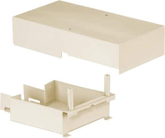 Hubbell Wiring Device-Kellems - 11.31 Inch Long x 4.88 Inch Wide x 3.14 Inch High, Rectangular Raceway Connector Coupling - Ivory, For Use with HBL4750 Series Raceways - Americas Industrial Supply