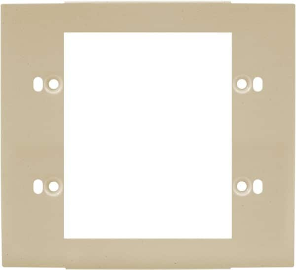 Hubbell Wiring Device-Kellems - 5.12 Inch Long x 4-3/4 Inch High, Rectangular Raceway Plate - Ivory, For Use with HBL4700 Series Raceways and HBL4750 Series Metal Raceways - Americas Industrial Supply