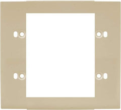 Hubbell Wiring Device-Kellems - 5.12 Inch Long x 4-3/4 Inch High, Rectangular Raceway Plate - Ivory, For Use with HBL4700 Series Raceways and HBL4750 Series Metal Raceways - Americas Industrial Supply