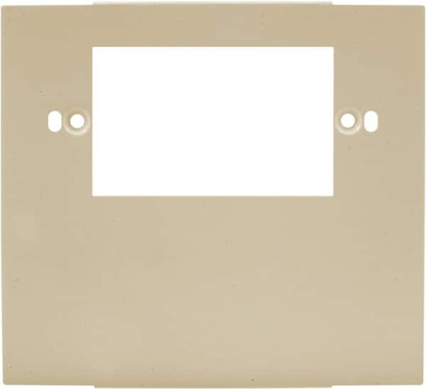 Hubbell Wiring Device-Kellems - 5.12 Inch Long x 4-3/4 Inch High, Rectangular Raceway Plate - Ivory, For Use with HBL4700 Series Raceways and HBL4750 Series Metal Raceways - Americas Industrial Supply