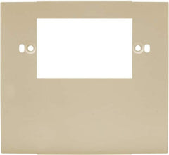 Hubbell Wiring Device-Kellems - 5.12 Inch Long x 4-3/4 Inch High, Rectangular Raceway Plate - Ivory, For Use with HBL4700 Series Raceways and HBL4750 Series Metal Raceways - Americas Industrial Supply