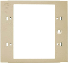 Hubbell Wiring Device-Kellems - 4.32 Inch Long x 4-3/4 Inch High, Rectangular Raceway Plate - Ivory, For Use with HBL4700 Series Raceways and HBL4750 Series Metal Raceways - Americas Industrial Supply