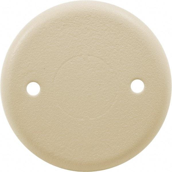 Hubbell Wiring Device-Kellems - 2.4 Inch Wide x 0.24 Inch High, Round Raceway Cover - Ivory, For Use with HBL500 Series Raceways and HBL750 Series Raceways - Americas Industrial Supply