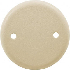 Hubbell Wiring Device-Kellems - 2.4 Inch Wide x 0.24 Inch High, Round Raceway Cover - Ivory, For Use with HBL500 Series Raceways and HBL750 Series Raceways - Americas Industrial Supply