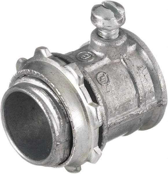 Hubbell Wiring Device-Kellems - 1.2 Inch Long x 1.09 Inch Wide, Raceway Connector Coupling - Metallic, For Use with HBL500 Series Raceways and HBL750 Series Raceways - Americas Industrial Supply