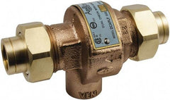 Conbraco - 3/4 Thread, 175 psi WOG Rating, Bronze Dual Check Backflow Preventer Valve - Lead-Free, Use with Potable Water Applications - Americas Industrial Supply