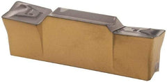 Iscar - HFPL4004 IC808 Grade, 0.1575" Cutting Width, Carbide Double Grooving Insert - 0.0157" Cnr Rad, Left Hand, 0.0787" Max Depth of Cut - Americas Industrial Supply