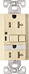 Cooper Wiring Devices - 1 Phase, 5-20R NEMA, 125 VAC, 20 Amp, Self Grounding, GFCI Receptacle - 2 Pole, Back and Side Wiring, Tamper Resistant, Thermoplastic Commercial, Specification Grade - Americas Industrial Supply