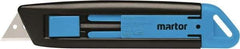 Martor USA - Retractable Utility Knife - Black & Blue Handle - Americas Industrial Supply