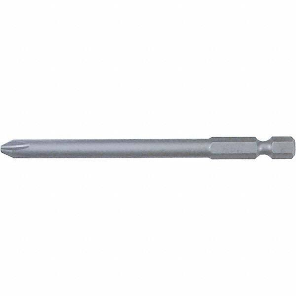 Wiha - #0 Power Bit - 1/4" Drive, 2-3/4" OAL - Americas Industrial Supply