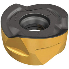 Iscar - H606 RXCU1206 AXMP Grade IC808 Carbide Milling Insert - TiAlN/AlTiN/TiN Finish, 0.232" Thick, 0.48" Inscribed Circle, 5.99mm Corner Radius - Americas Industrial Supply