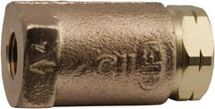 Conbraco - 1-1/4" Lead Free Bronze Check Valve - Inline, Female NPT, 400 WOG - Americas Industrial Supply