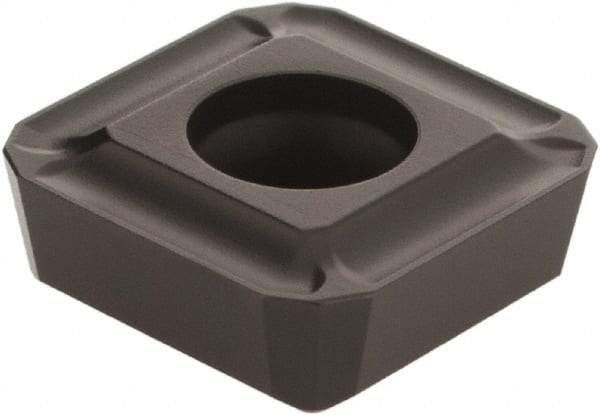 Seco - SPGX12T3 C1 Grade DP3000 Carbide Indexable Drill Insert - TiCN/Al2O3 Finish, Square, 1/2" Inscribed Circle - Americas Industrial Supply