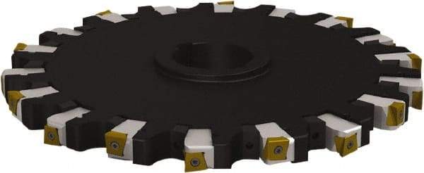 Seco - Arbor Hole Connection, 1.0236" Cutting Width, 4.4606" Depth of Cut, 315mm Cutter Diam, 2.3622" Hole Diam, 9 Tooth Indexable Slotting Cutter - 335.25 Toolholder, L/XNHQ 1407 Insert - Americas Industrial Supply