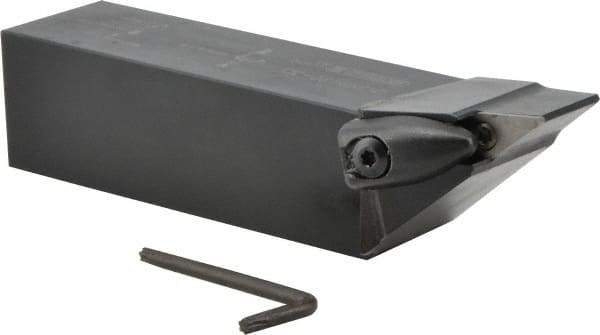 Seco - DVJN, Right Hand Cut, 93° Lead Angle, 1-1/4" Shank Height x 1-1/4" Shank Width, Negative Rake Indexable Turning Toolholder - 6" OAL, VNMG 332 Insert Compatibility, Series Dual Clamp - Americas Industrial Supply
