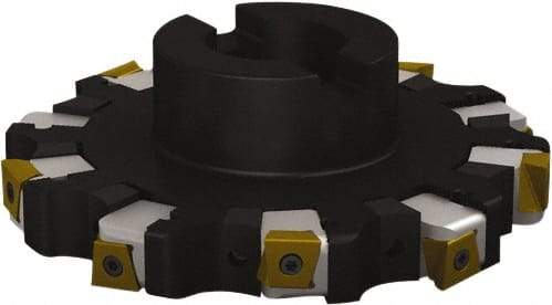 Seco - Shell Mount Connection, 1.0236" Cutting Width, 1.7244" Depth of Cut, 160mm Cutter Diam, 1.5748" Hole Diam, 5 Tooth Indexable Slotting Cutter - R335.25 Toolholder, L/XNHQ 1407 Insert, Right Hand Cutting Direction - Americas Industrial Supply