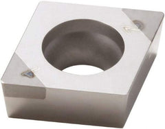 Seco - CCGW32.51 Grade CBN200 PCBN Turning Insert - Uncoated, 80° Diamond, 3/8" Inscr Circle, 5/32" Thick, 1/64" Corner Radius - Americas Industrial Supply