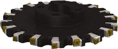 Seco - Shell Mount Connection, 1.0236" Cutting Width, 2.3228" Depth of Cut, 250mm Cutter Diam, 2.3622" Hole Diam, 7 Tooth Indexable Slotting Cutter - R335.25 Toolholder, L/XNHQ 1407 Insert, Right Hand Cutting Direction - Americas Industrial Supply
