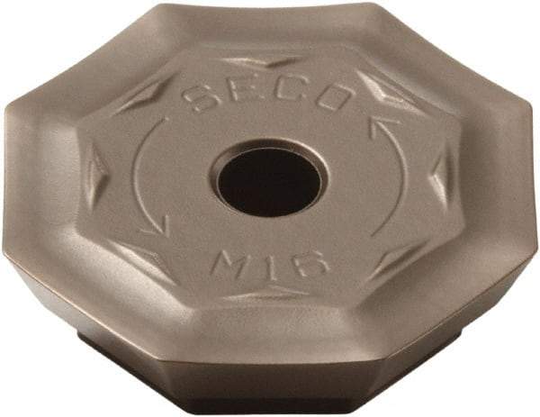 Seco - OFER070405 M16 Grade MK2050 Carbide Milling Insert - TiSiN/TiAlN Finish, 0.18" Thick, 0.706" Inscribed Circle - Americas Industrial Supply