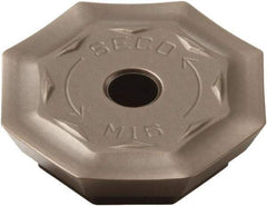 Seco - OFER070405 M16 Grade MK2050 Carbide Milling Insert - TiSiN/TiAlN Finish, 0.18" Thick, 0.706" Inscribed Circle - Americas Industrial Supply