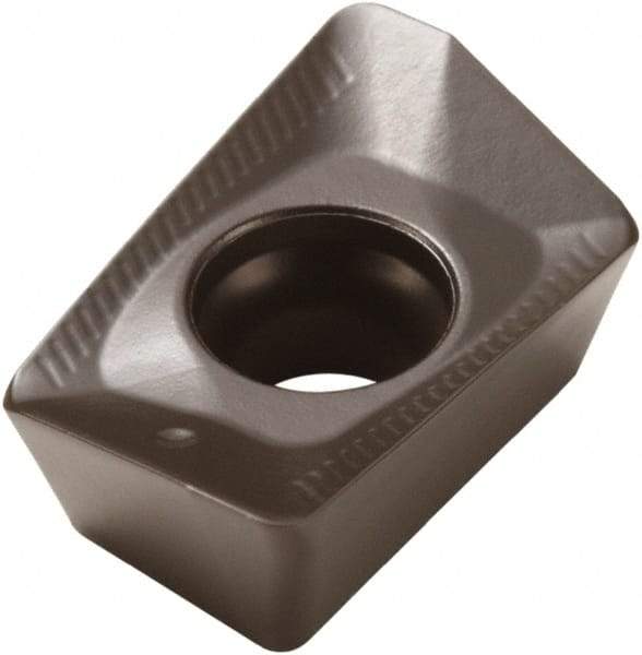 Seco - XOMX120424 ME08 Grade T350M Carbide Milling Insert - TiCN/Al2O3 Finish, 0.163" Thick, 3/32" Corner Radius - Americas Industrial Supply