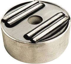 Mag-Mate - 2" Wide x 1/2" Thick, Center Mount Neodymium Rare Earth Fixture Magnet - 45 Lb Average Holding Capacity, 90 Lb Max Holding Capacity, Aluminum Housing - Americas Industrial Supply