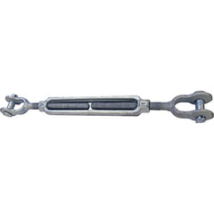 Crosby - Turnbuckles; Type: Jaw & Jaw ; Working Load Limit (Lb.): 10000 ; Thread Diameter (Inch): 1 ; Take Up (Inch): 12 ; Body Length (Inch): 6-3/32 ; Closed Length (Inch): 27-11/64 - Exact Industrial Supply