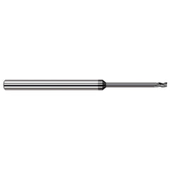 Harvey Tool - 3/16", 9/32" LOC, 3/16" Shank Diam, 4" OAL, 3 Flute Solid Carbide Square End Mill - Exact Industrial Supply