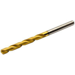 Seco - 1/2" 140° Solid Carbide Jobber Drill - Multilayer TiAlN Finish, Right Hand Cut, Spiral Flute, Straight Shank, 4.882" OAL, Standard Point - Americas Industrial Supply