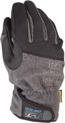 Mechanix Wear - Size S (8) Rubberized Synthetic Leather Cold Protection Work Gloves - For Mechanic's & Lifting, Uncoated, Hook & Loop Cuff, Full Fingered, Black/Gray, Paired - Americas Industrial Supply