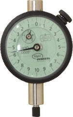 Mahr - 0.05" Range, 0-10-0 Dial Reading, 0.0005" Graduation Dial Drop Indicator - 1-3/4" Dial, 0.02" Range per Revolution, 0.0005" Accuracy, Revolution Counter - Americas Industrial Supply