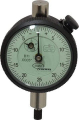 Mahr - 1/8" Range, 0-25-0 Dial Reading, 0.0005" Graduation Dial Drop Indicator - 1-3/4" Dial, 0.05" Range per Revolution, 0.0005" Accuracy, Revolution Counter - Americas Industrial Supply