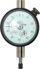 Mahr - 1/4" Range, 0-50-0 Dial Reading, 0.001" Graduation Dial Drop Indicator - 1-3/4" Dial, 0.1" Range per Revolution, 0.001" Accuracy, Revolution Counter - Americas Industrial Supply