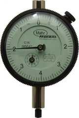 Mahr - 0.02" Range, 0-8 Dial Reading, 0.0001" Graduation Dial Drop Indicator - 2-1/4" Dial, 0.008" Range per Revolution, 0.0001" Accuracy, Revolution Counter - Americas Industrial Supply