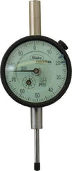 Mahr - 1" Range, 0-100 Dial Reading, 0.001" Graduation Dial Drop Indicator - 2-1/4" Dial, 0.1" Range per Revolution, 0.001" Accuracy, Revolution Counter - Americas Industrial Supply