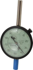 Mahr - 2" Range, 0-100 Dial Reading, 0.001" Graduation Dial Drop Indicator - 2-3/4" Dial, 0.1" Range per Revolution, 0.001" Accuracy, Revolution Counter - Americas Industrial Supply