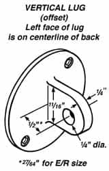 Mahr - Offset Vertical Lug Drop Indicator Back - Use with AGD Group 3 Series D/Q - Americas Industrial Supply