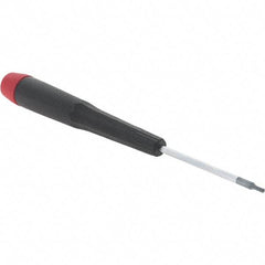 Wiha - 0.05" Precision Miniature Hex Driver - 1-9/16" Bade Length, Tapered Handle, 4-3/4" OAL - Americas Industrial Supply